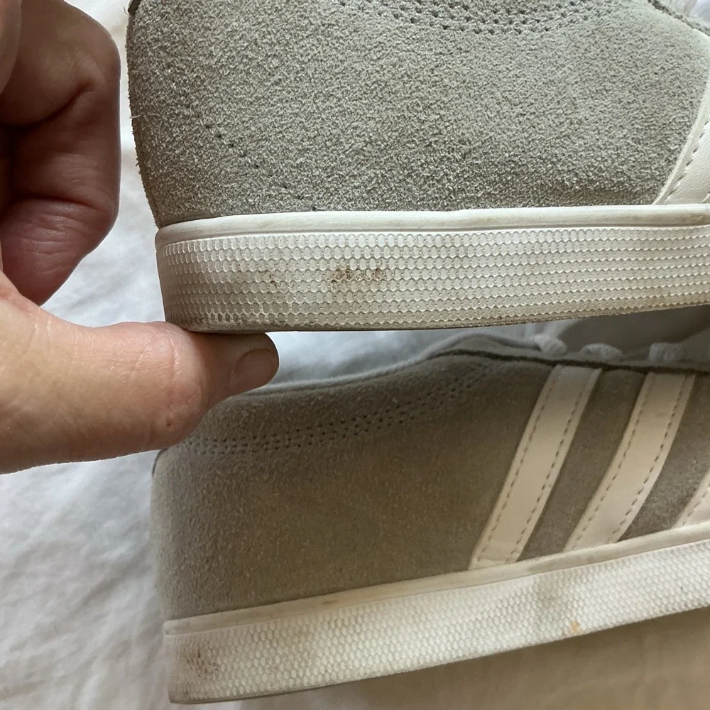 Adidas Courtset Womens Shoes AW4209 Lace Up Low Top Gray Sneaker Size 6 Running - Picture 5 of 8